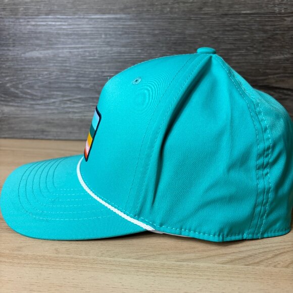 Ping Hat Cap Snapback Blue Costal Performance Golf Golfing Adjustable - Picture 4 of 10